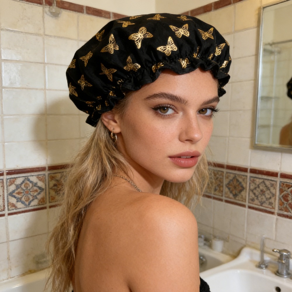 Women Waterproof Donut Shower  - Aquatic Sports Cap 리뷰 및 가격