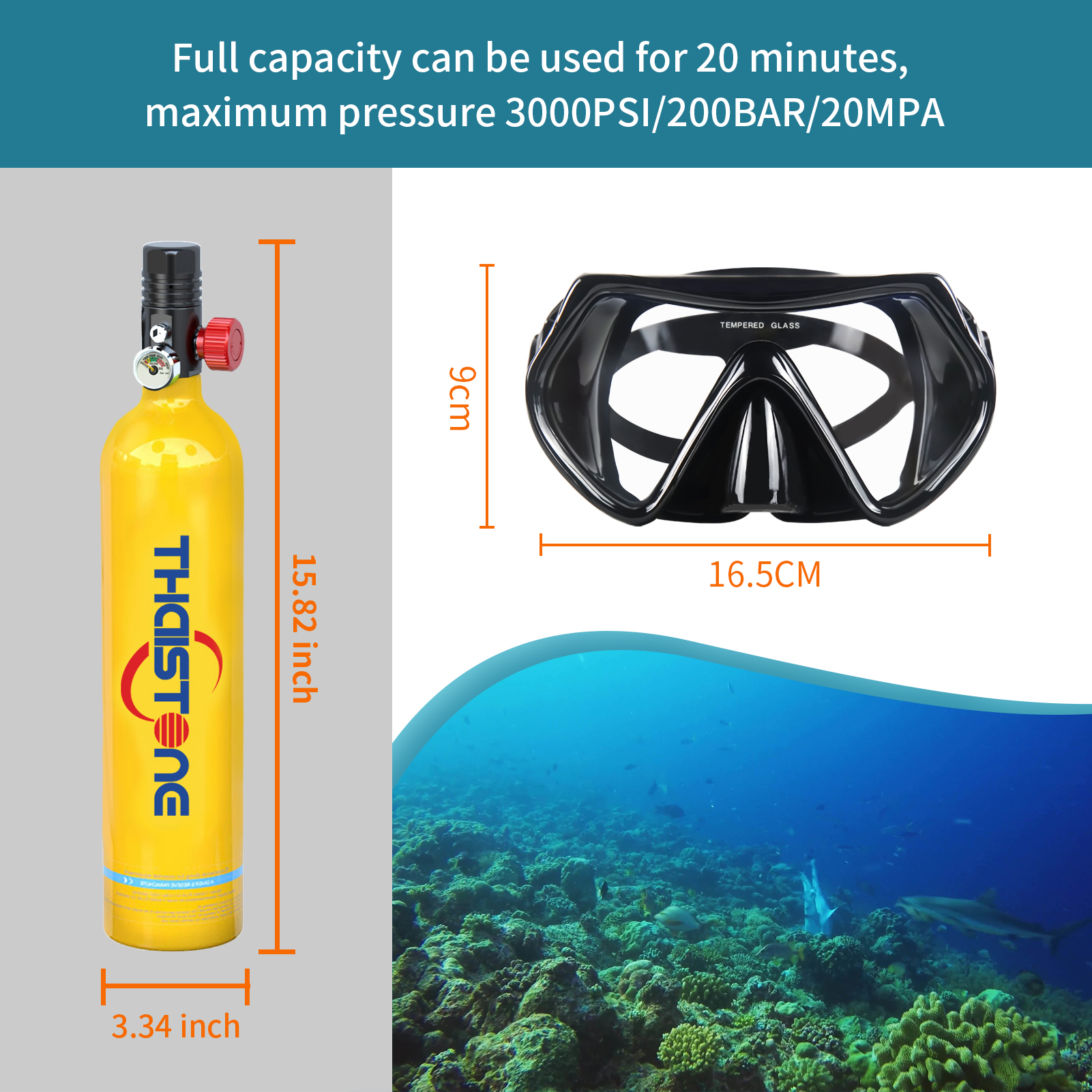 THAISTONE-1L Portable Scuba Di - Aquatic Diving 리뷰 및 가격